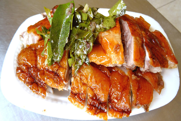 cao bang cuisine roasted duck vietnam tour